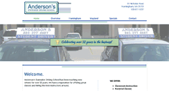 Desktop Screenshot of andersonsdriving.com